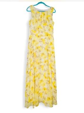 R&K Yellow Floral Maxi Dress
